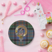 MacDonald Clanranald Tartan & Badge Papieren Bordje (Feest)