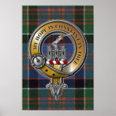 MacDonald Clanranald Tartan & Badge Poster (Voorkant)