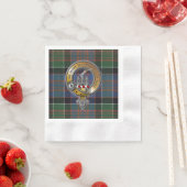 MacDonald Clanranald Tartan & Badge Servet (Insitu)