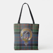 MacDonald Clanranald Tartan & Badge Tote Bag (Achterkant)