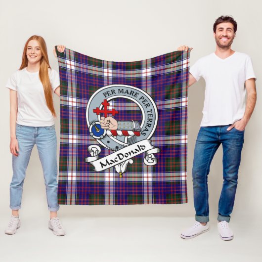 MacDonald Dress Modern Macdonalds of Sleat Clan Ba Fleece Deken (In situ)