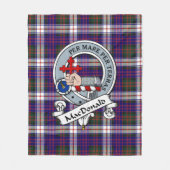 MacDonald Dress Modern Macdonalds of Sleat Clan Ba Fleece Deken (Voorkant)