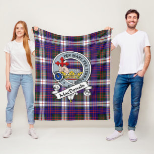 MacDonald Dress Modern Macdonalds of Sleat Clan Ba Fleece Deken