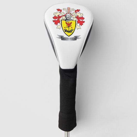 MacDonald Family Crest Coat of Arms Golfheadcover (Voorkant)