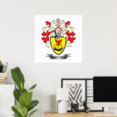 MacDonald Family Crest Coat of Arms Poster (Thuiskantoor)