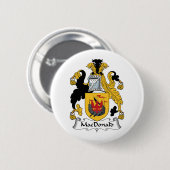 MacDonald Family Crest Ronde Button 5,7 Cm (Voorkant /achterkant)
