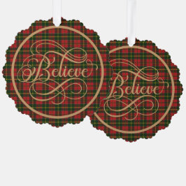 MacDonald Kingsburgh Schotse Tartan Kerstmis Ornament Kaart