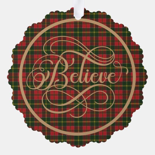 MacDonald Kingsburgh Schotse Tartan Kerstmis Ornament Kaart (Achterkant)