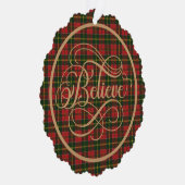 MacDonald Kingsburgh Schotse Tartan Kerstmis Ornament Kaart (Rechts)