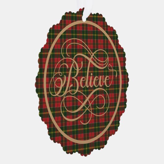 MacDonald Kingsburgh Schotse Tartan Kerstmis Ornament Kaart (Rechts)