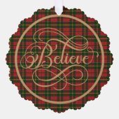 MacDonald Kingsburgh Schotse Tartan Kerstmis Ornament Kaart (Voorkant)