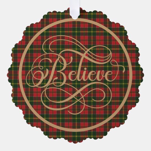 MacDonald Kingsburgh Schotse Tartan Kerstmis Ornament Kaart (Voorkant)
