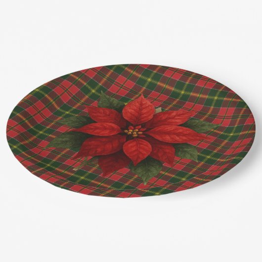  MacDonald Kingsburgh Scottish Tartan Christmas Papieren Bordje (Gekanteld)