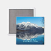 MacDonald Lake Glacier National Park Magnet (Voorkant / Achterkant)
