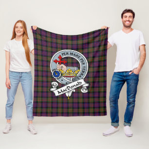 MacDonald Modern Macdonalds of Donald Clan Badge T Fleece Deken