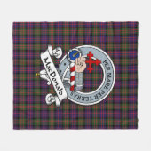 MacDonald Modern Macdonalds of Sleat Clan Badge Ta Fleece Deken (Voorkant (Horizontaal))