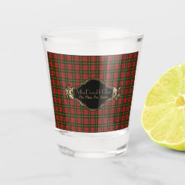 MacDonald Modern Originele Schotse Clan Tartan Shot Glas