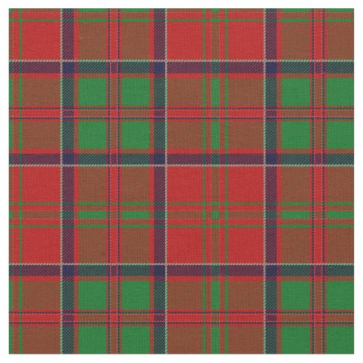 MacDonald of Glencoe Tartan Print Stof (Close Up)