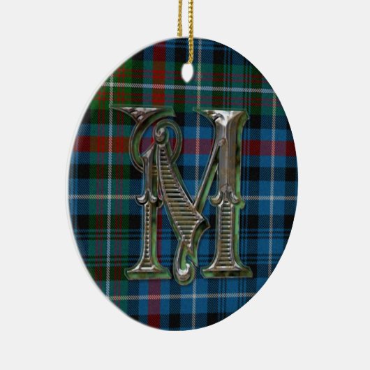 MacDonald Pset Monogram sieremaneel Keramisch Ornament (Rechts)