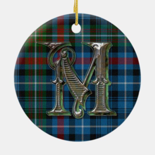 MacDonald Pset Monogram sieremaneel Keramisch Ornament (Achterkant)