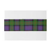 MacDonald Schotse Tartan Belly Band Uitnodigingen Wikkel (Achterkant Voorbeeld)
