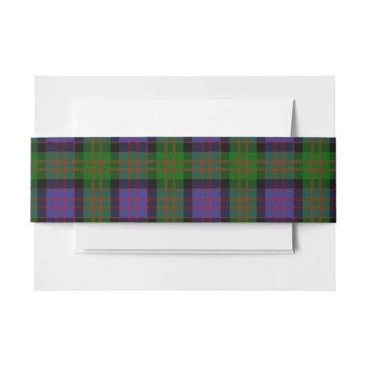 MacDonald Schotse Tartan Belly Band Uitnodigingen Wikkel (Voorkant Voorbeeld)