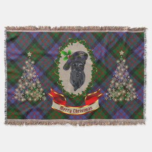 MacDonald Scottie Dog kerstdrow Blanket Deken