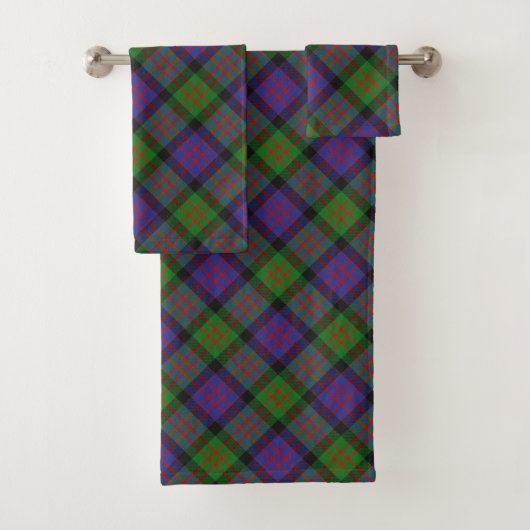 MacDonald Scottish Clan Tartan Pattern Bad Handdoek (Insitu)