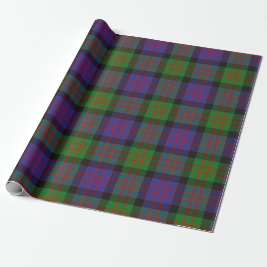 MacDonald Scottish Clan Tartan Pattern Cadeaupapier (Uitgerold)