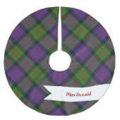 MacDonald Scottish Clan Tartan Pattern Kerstboom Rok (Voorkant)