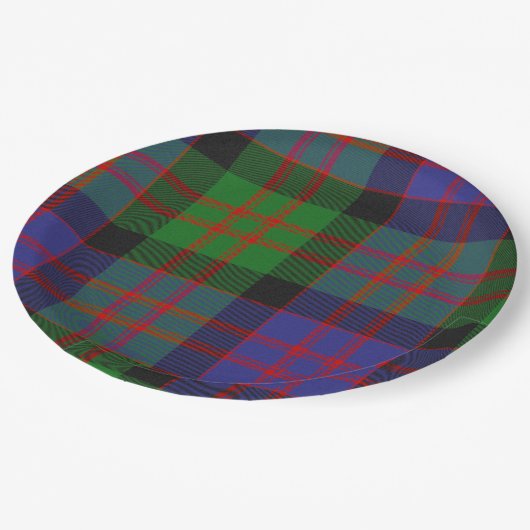 MacDonald Scottish Clan Tartan Pattern Papieren Bordje (Gekanteld)