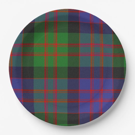 MacDonald Scottish Clan Tartan Pattern Papieren Bordje (Voorkant)