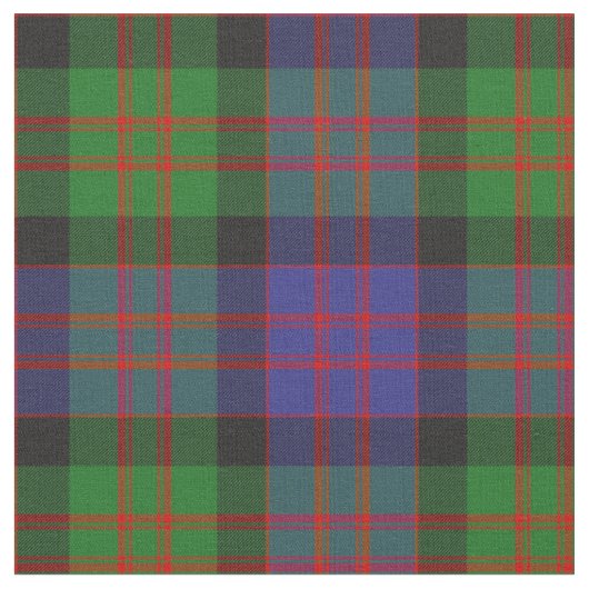 MacDonald Scottish Clan Tartan Pattern Stof (Close Up)