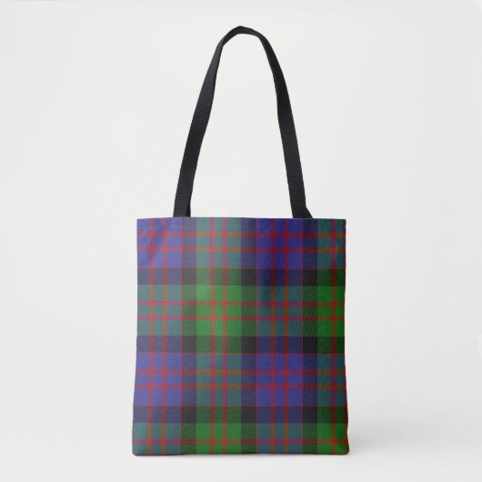 MacDonald Scottish Clan Tartan Pattern Tote Bag (Voorkant)