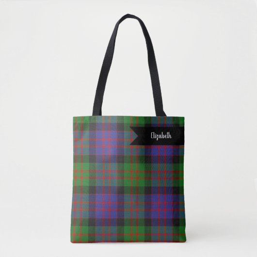 MacDonald Scottish Clan Tartan Pattern Tote Bag (Voorkant)