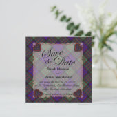 Macdonald Scottish clan tartan - Pset Save The Date (Staand voorkant)