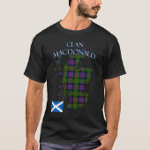 MacDonald Scottish Clan Tartan Schotland T-shirt (Voorkant)