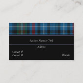 MacDonald Scottish Tartan Pset Visitekaartje (Achterkant)