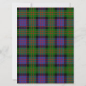 MacDonald Scottish Wedding Invitation Kaart (Achterkant)