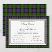MacDonald Scottish Wedding Invitation Kaart (Voorkant / Achterkant)
