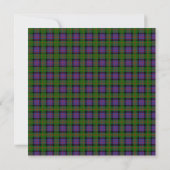 MacDonald Scottish Wedding Square Invitation Kaart (Achterkant)