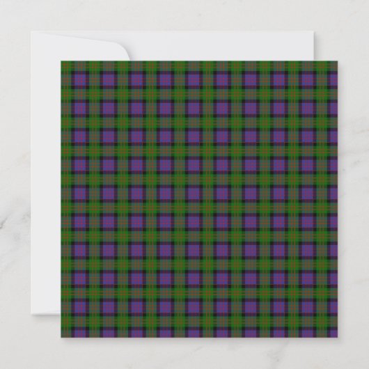 MacDonald Scottish Wedding Square Invitation Kaart (Achterkant)