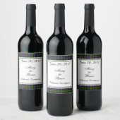 MacDonald Scottish Wedding Wine Label Wijn Etiket (Flessen)
