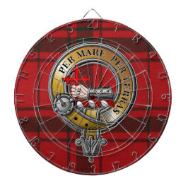 MacDonald Sleet Tartan & Badge Dartbord