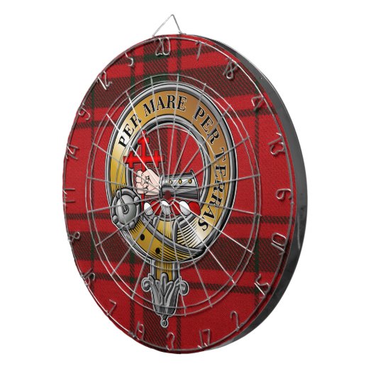 MacDonald Sleet Tartan & Badge Dartbord (Voorkant Rechts)