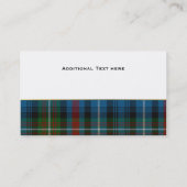 MacDonald Tartan Aangepast Visitekaartje (Achterkant)