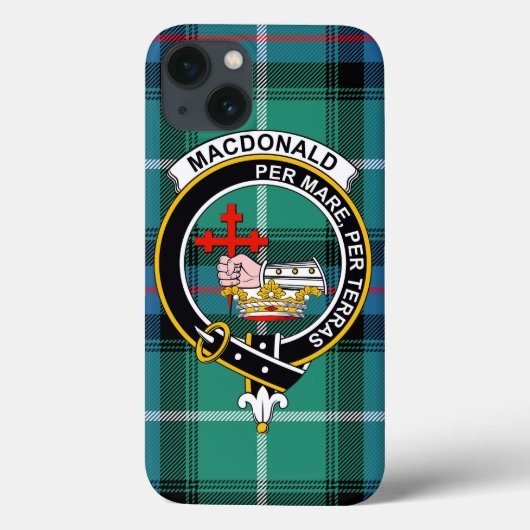 MacDonald Tartan, Badge & Crest Hoesje (Achterkant)
