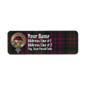 MacDonald Tartan & Badge Etiket (Voorkant)