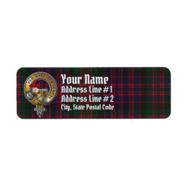 MacDonald Tartan & Badge Etiket