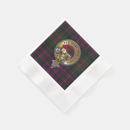 MacDonald Tartan & Badge Servet (Hoek)